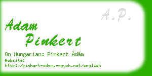 adam pinkert business card